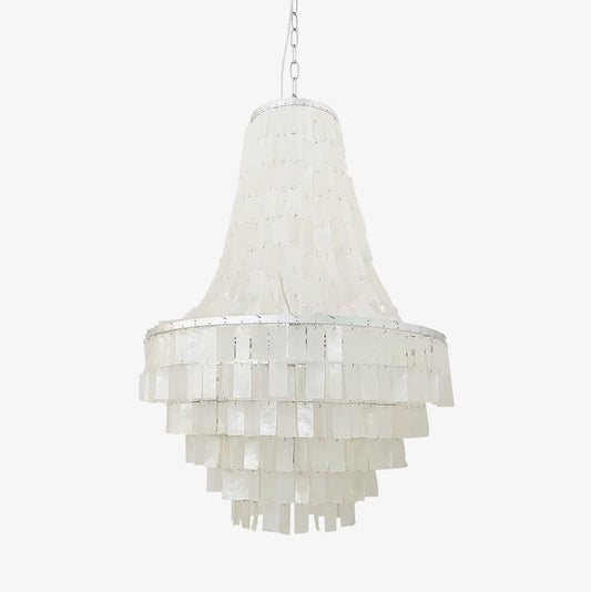 Boho Shell Tiered Chandelier