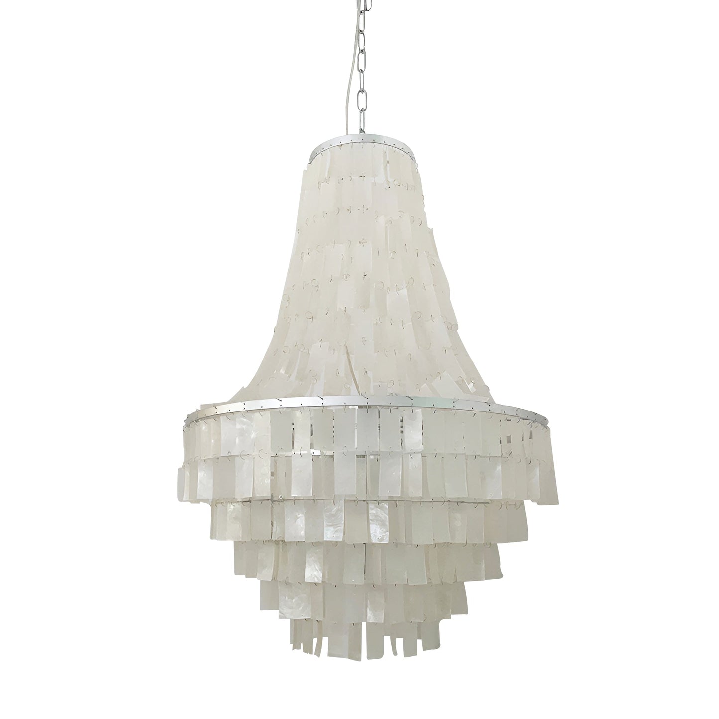 Boho Shell Tiered Chandelier