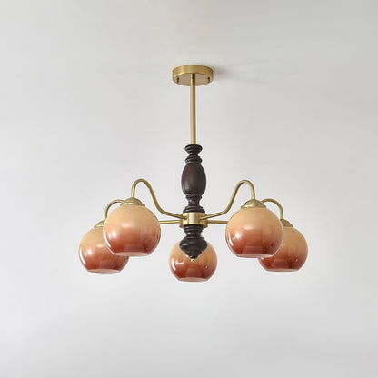 Caramel Orb Chandelier