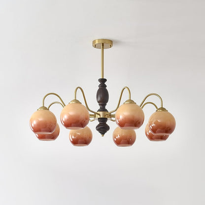 Caramel Orb Chandelier