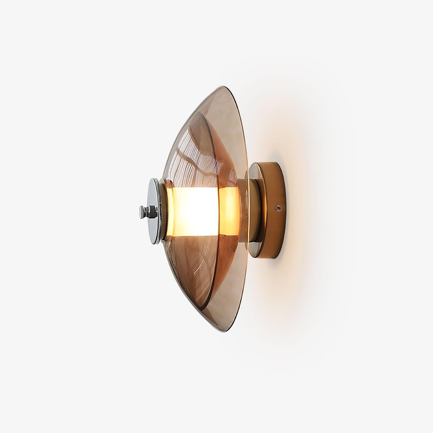 Flying Saucer Chrome Wall Light