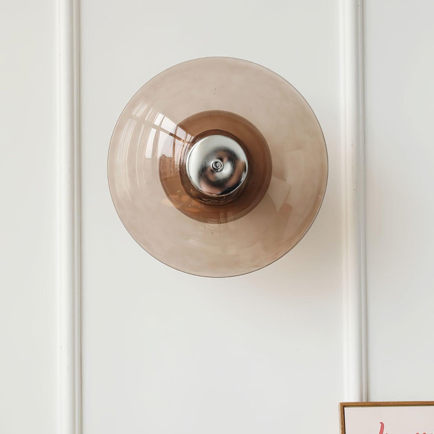 Flying Saucer Chrome Wall Light