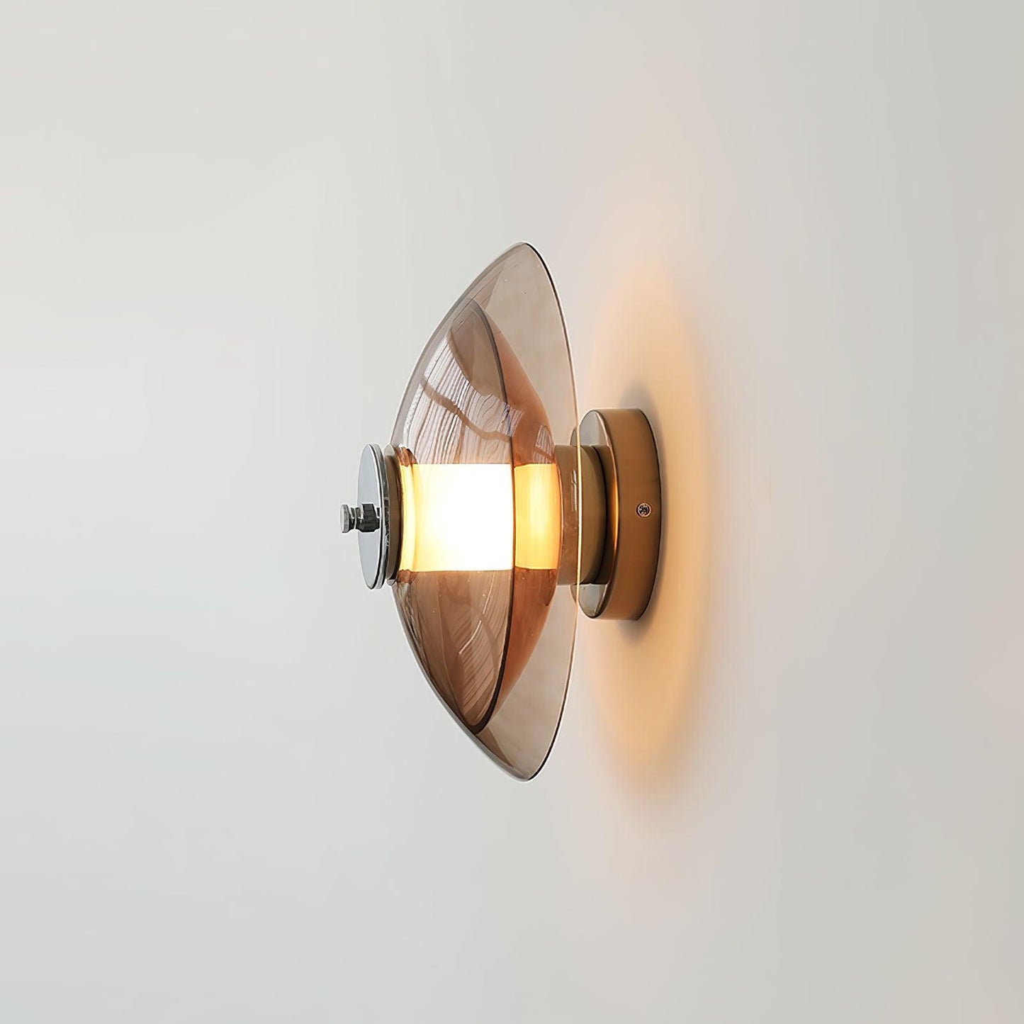 Flying Saucer Chrome Wall Light