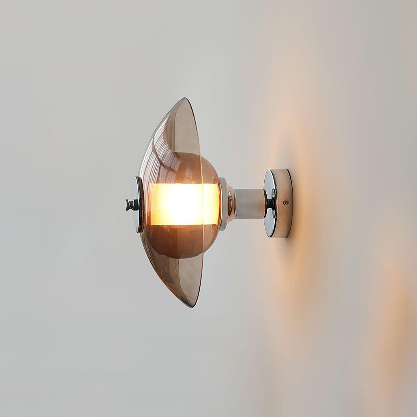 Flying Saucer Chrome Wall Light