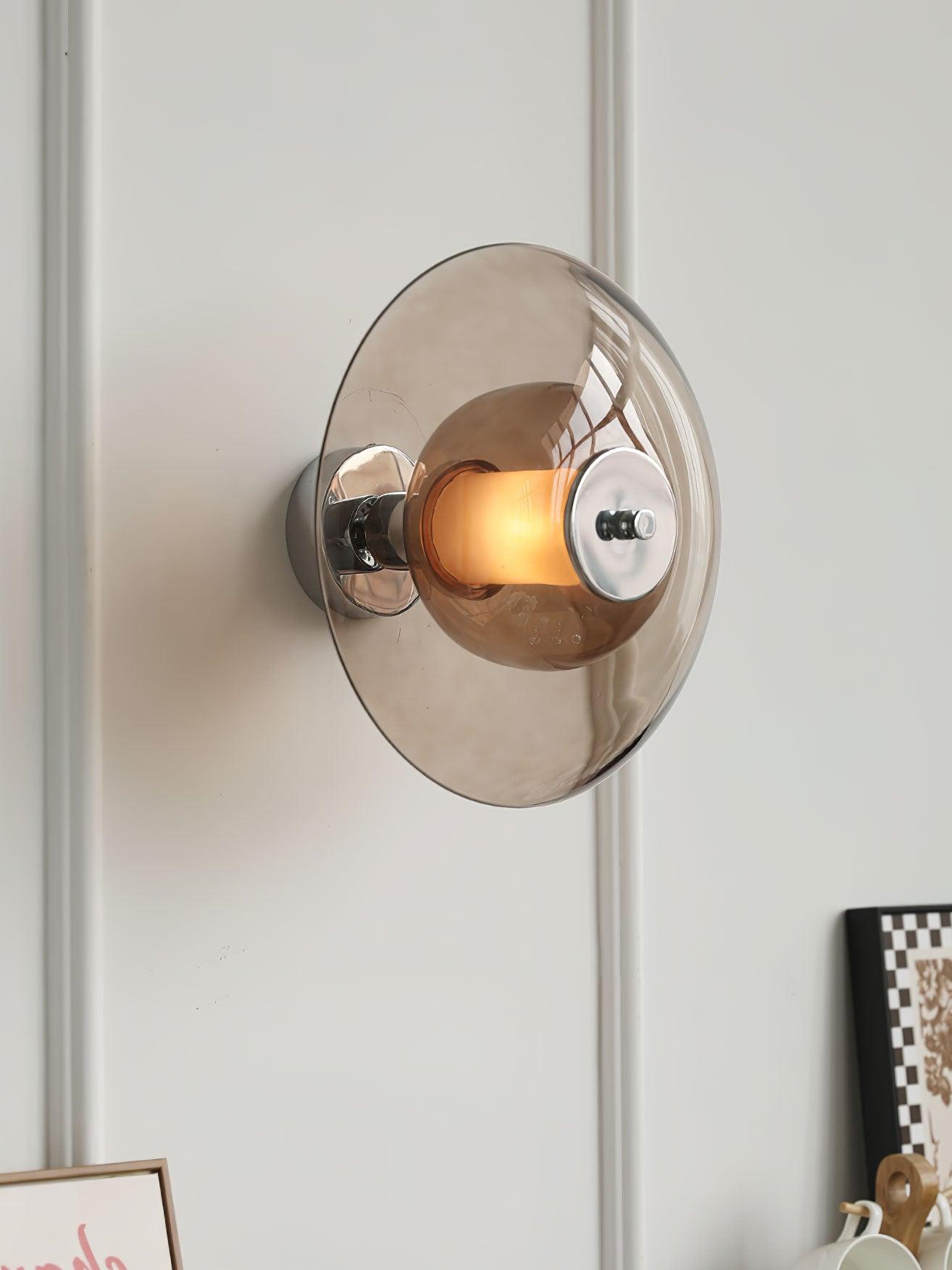 Flying Saucer Chrome Wall Light