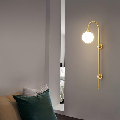 Globe Brass Wall Sconce