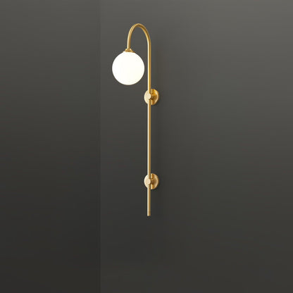 Globe Brass Wall Sconce