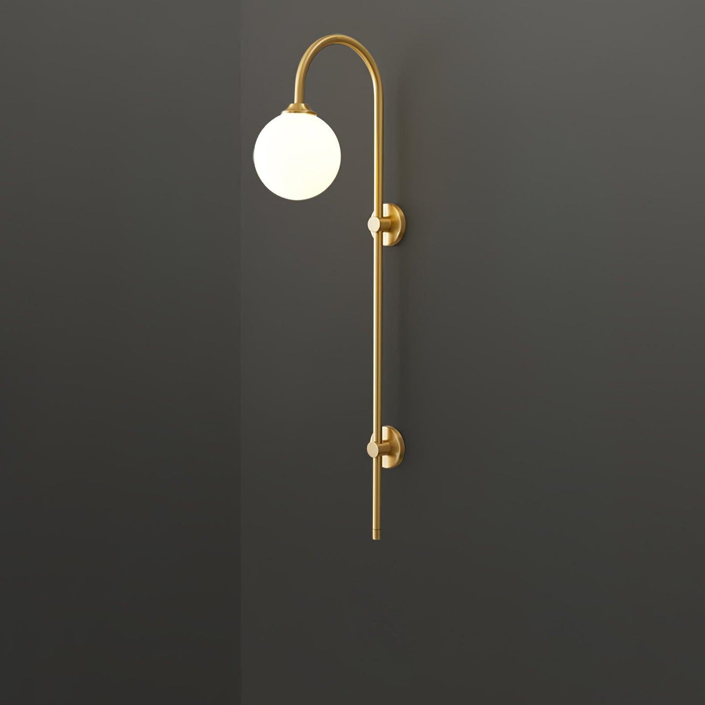 Globe Brass Wall Sconce