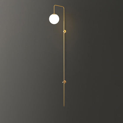 Globe Brass Wall Sconce