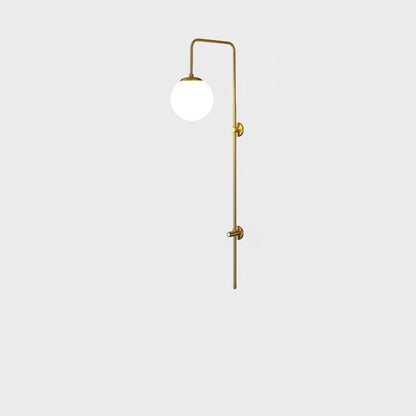 Globe Brass Wall Sconce