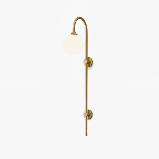 Globe Brass Wall Sconce