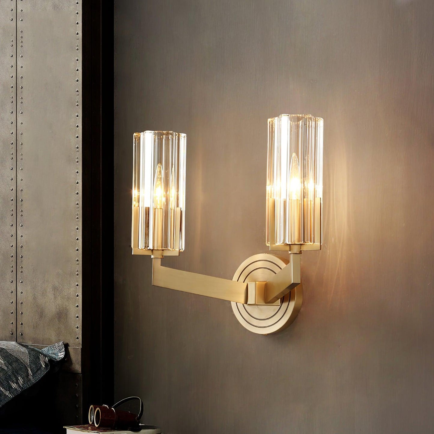 Kayla Brass Wall Lamp