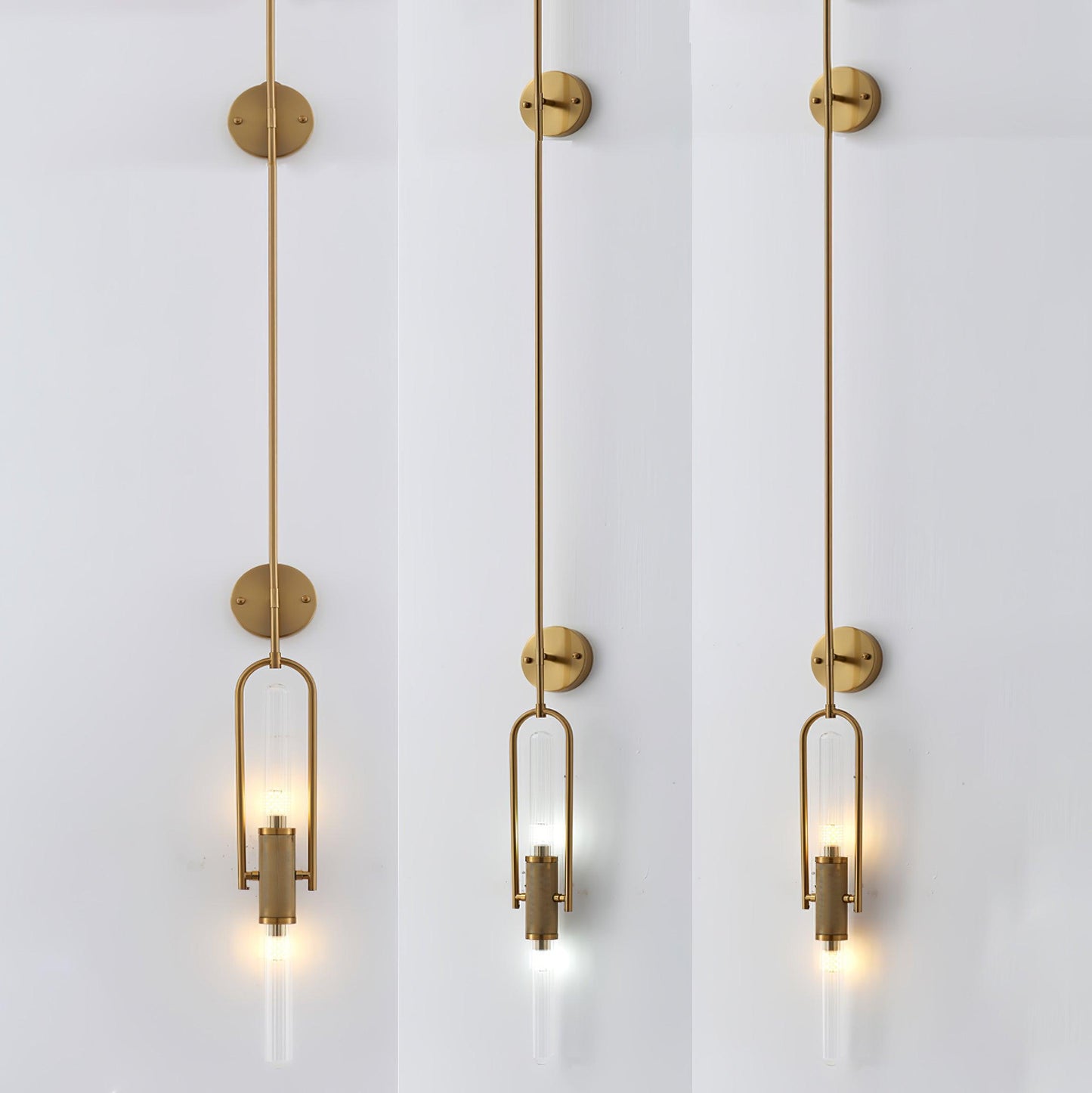 Long Arc Glass Wall Lamp