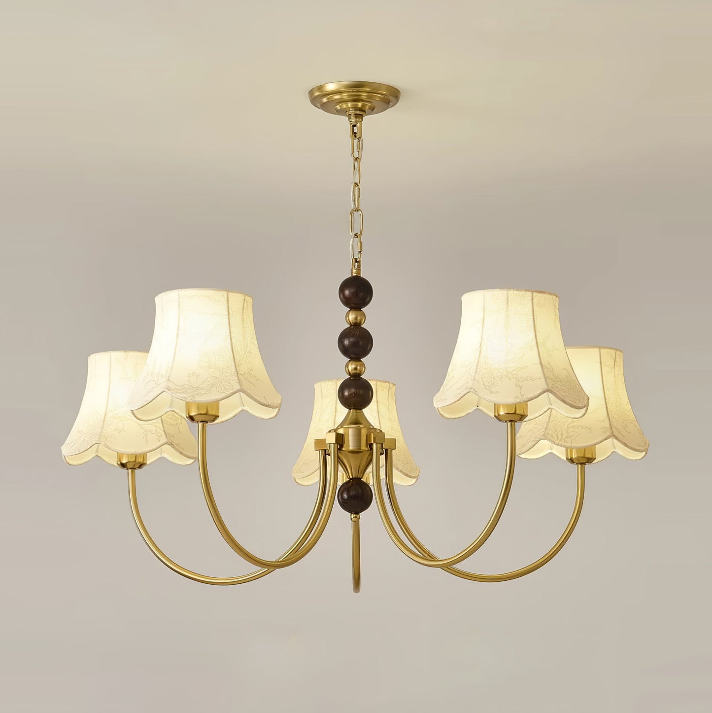 Orchid Fabric Chandelier