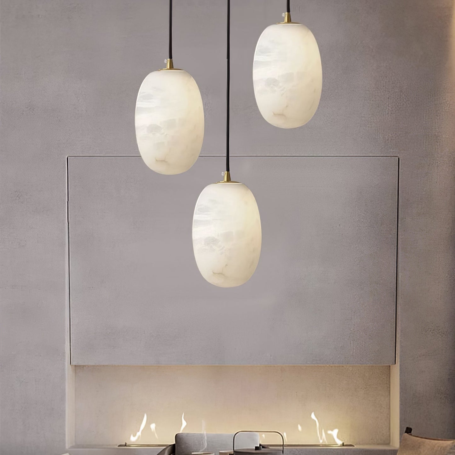 Pebble Alabaster Pendant Lamp