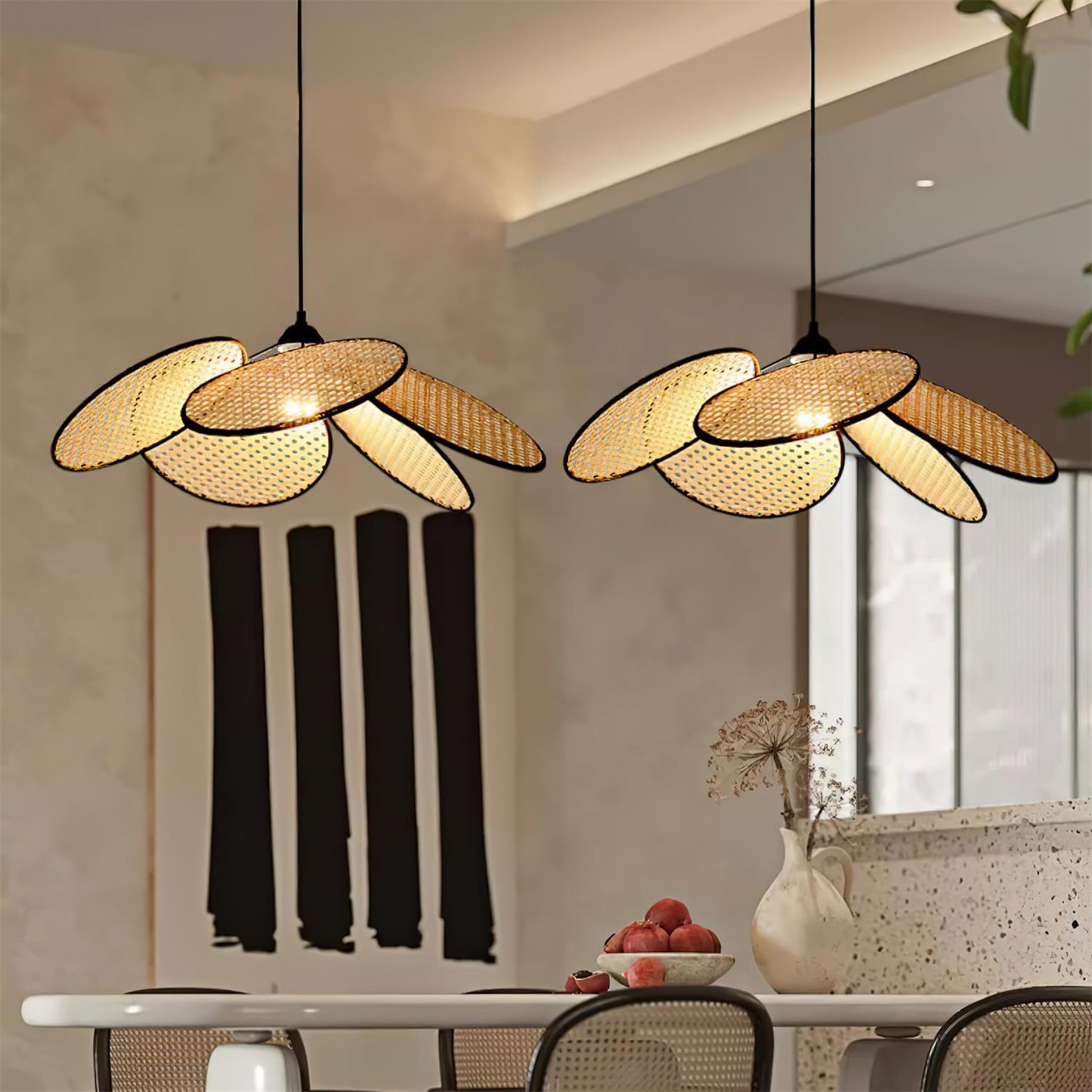 Petals Rattan Pendant Lamp