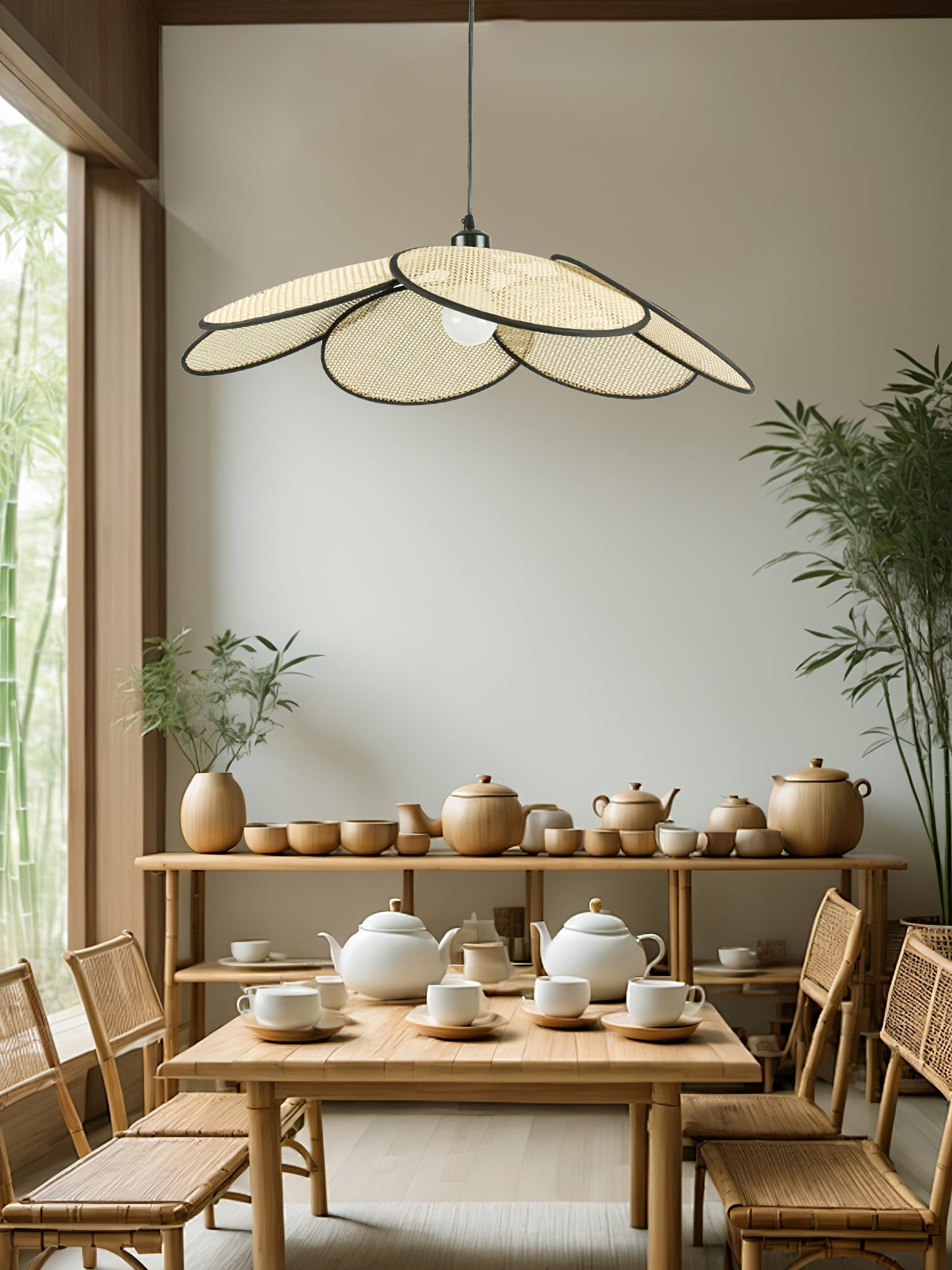 Petals Rattan Pendant Lamp