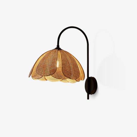 Rattan Petal Wall Lamp