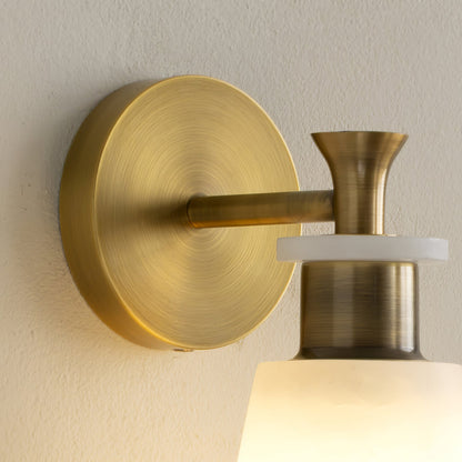 Tapered Alabaster Wall Sconce