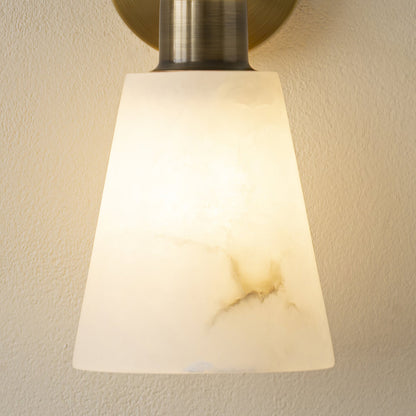 Tapered Alabaster Wall Sconce