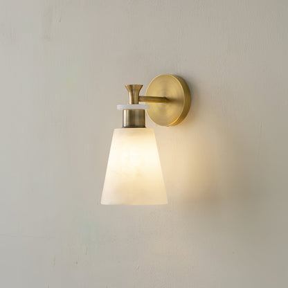 Tapered Alabaster Wall Sconce