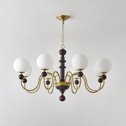 Vintage Curved Sphere Chandelier