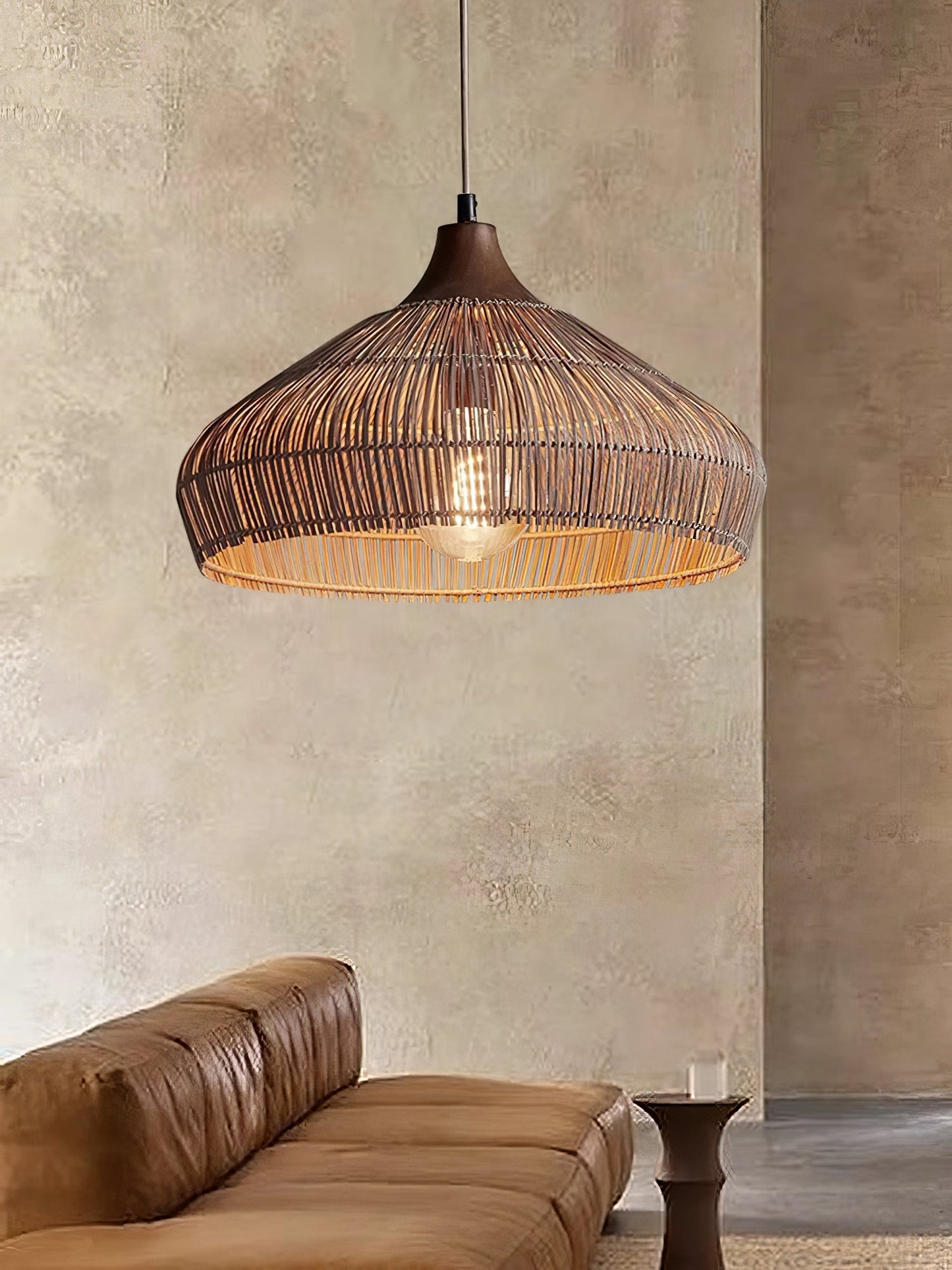 Wicker Rattan Pendant Light