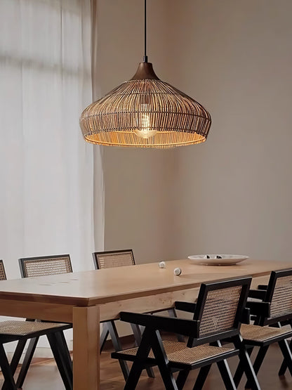 Wicker Rattan Pendant Light