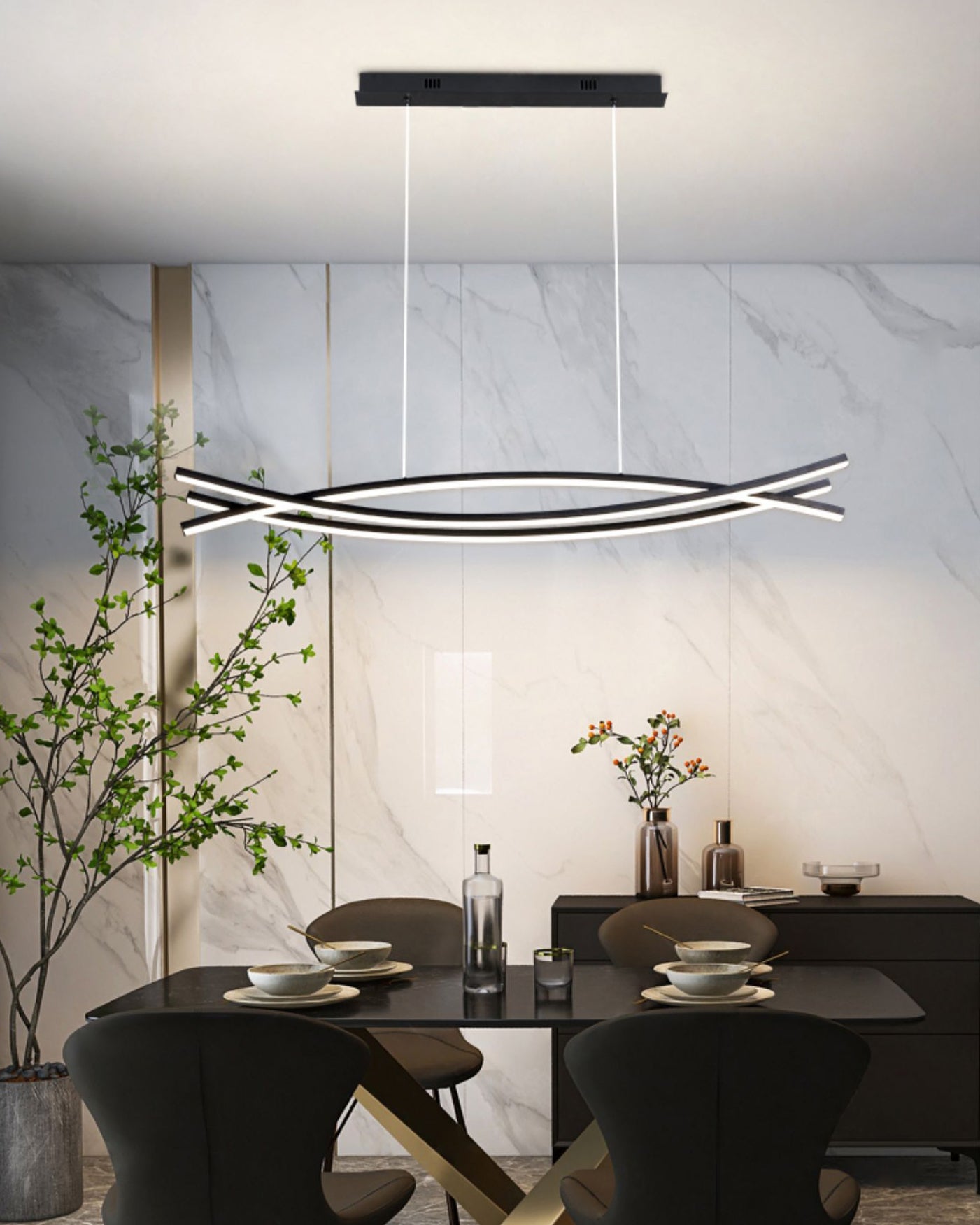 Wishbone LED Chandelier